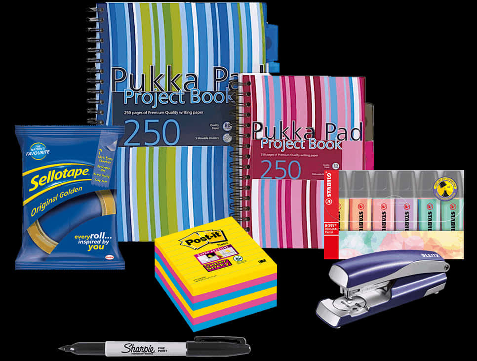 Assorted Stationery Items Collection