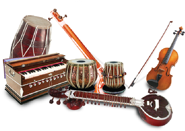 Assorted Traditional Musical Instruments