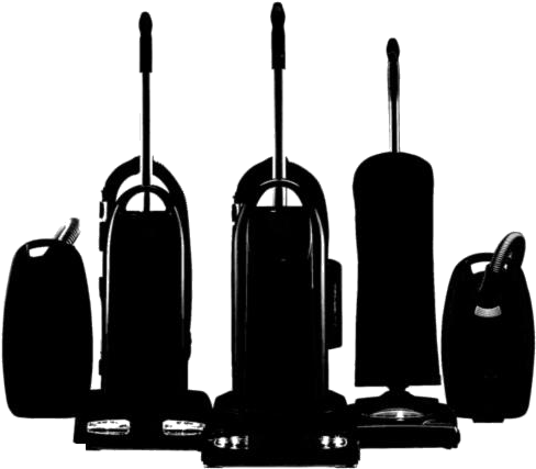 Assorted Vacuum Cleaners Silhouette