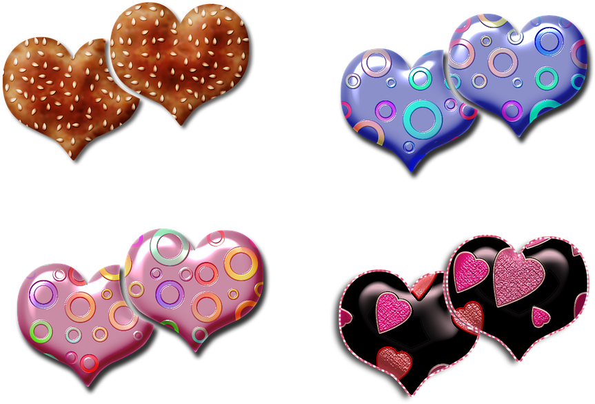 Assorted Valentine Hearts Design