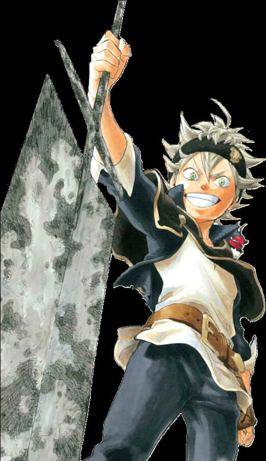 Asta Sword Raise Anime Artwork