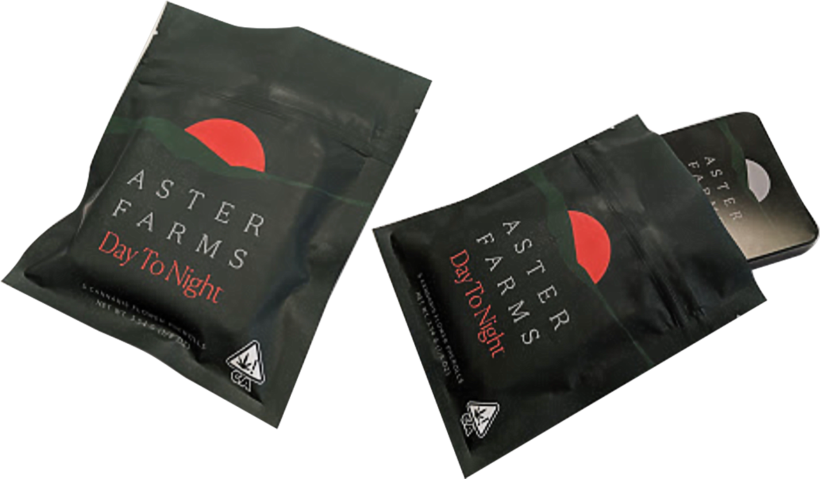 Aster Farms Day To Night Weed Packaging