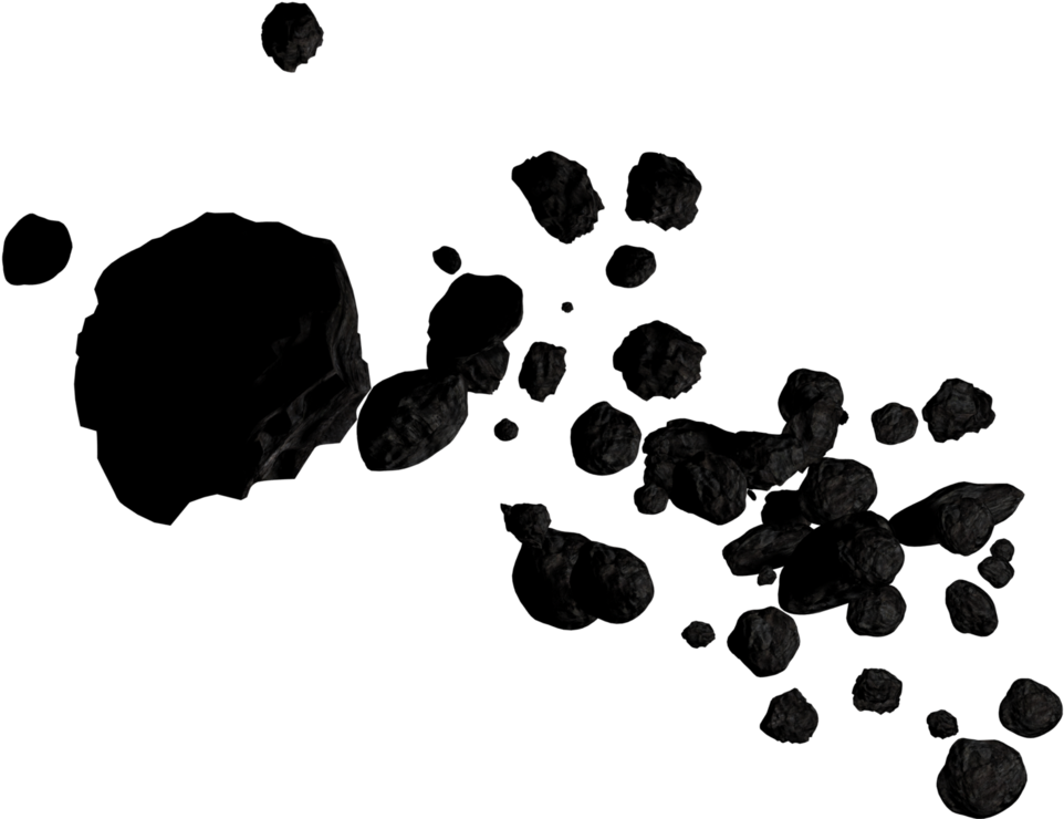 Asteroid Field Space Rocks