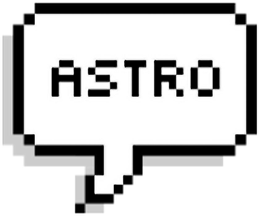 Astro Boy Pixel Art Logo