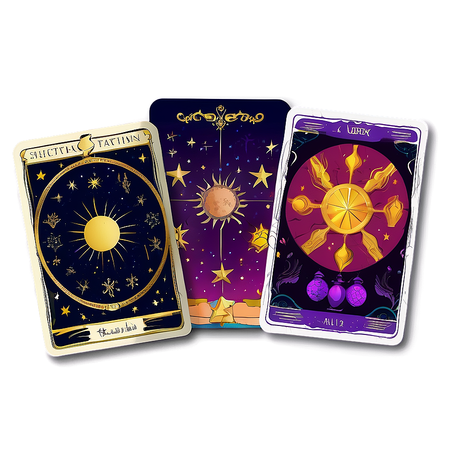 Astrology Tarot Set Png Pen30