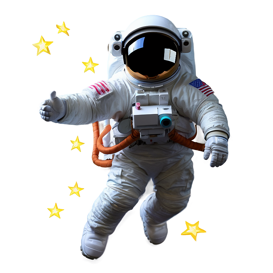 Astronaut And Stars Png 21
