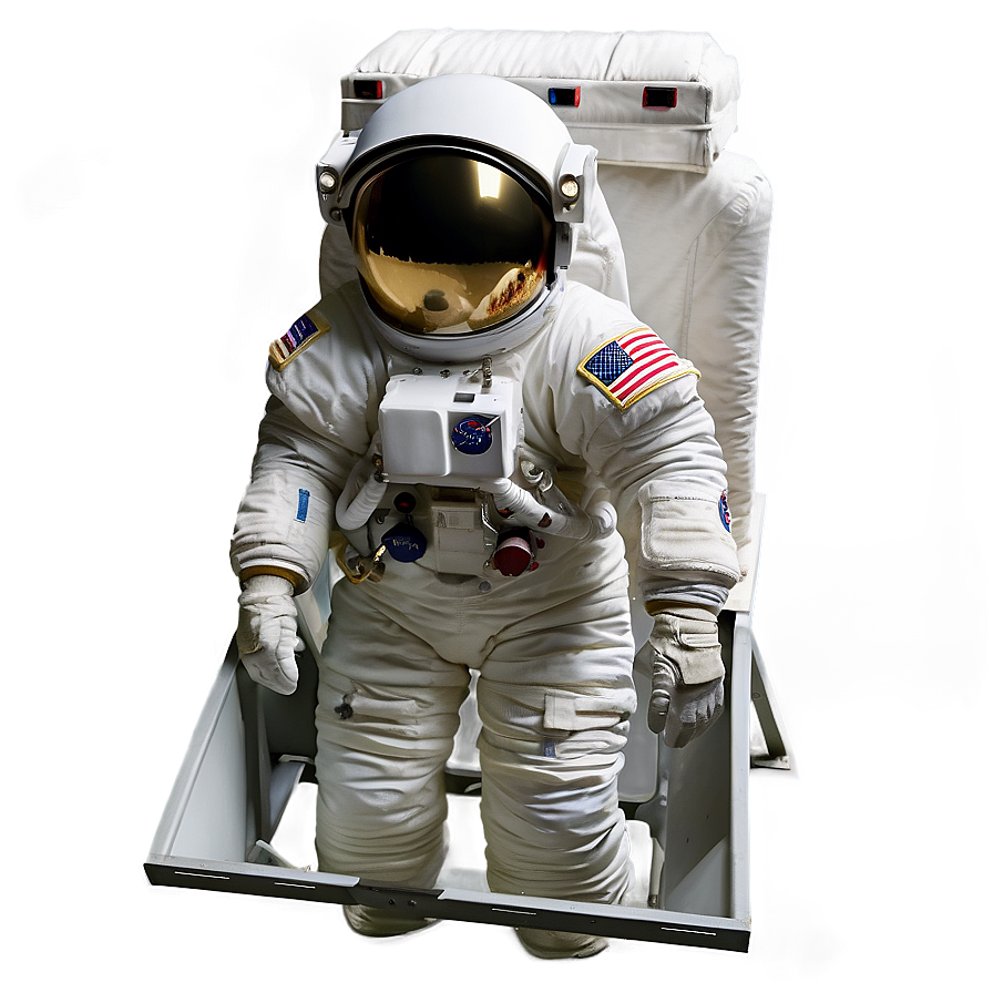 Astronaut In Lunar Lander Png Eys13