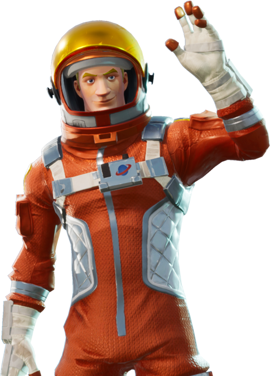 Astronaut Waving Gesture