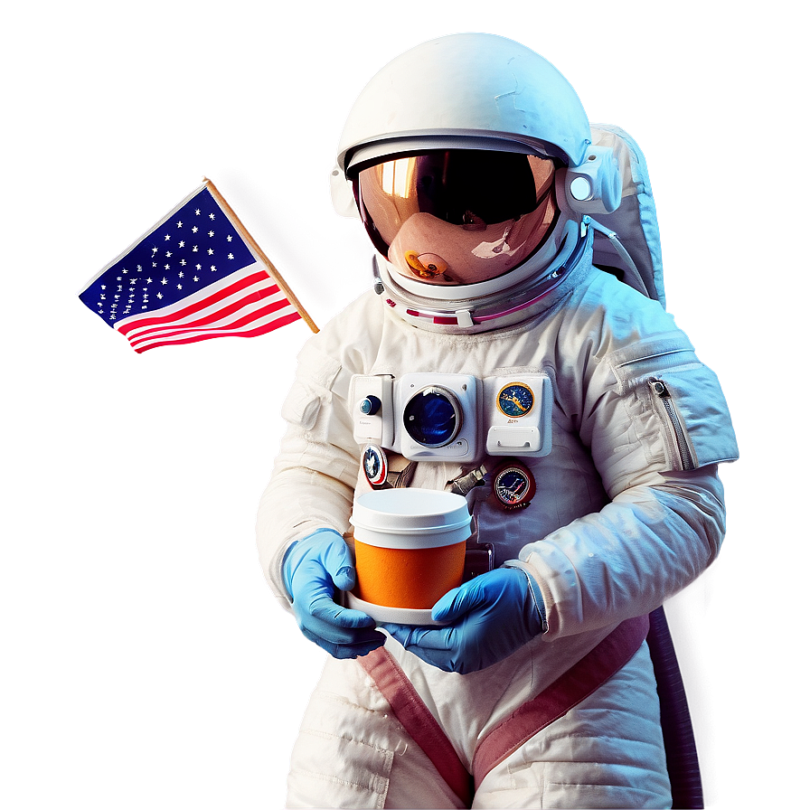 Astronaut With Space Food Png 05212024