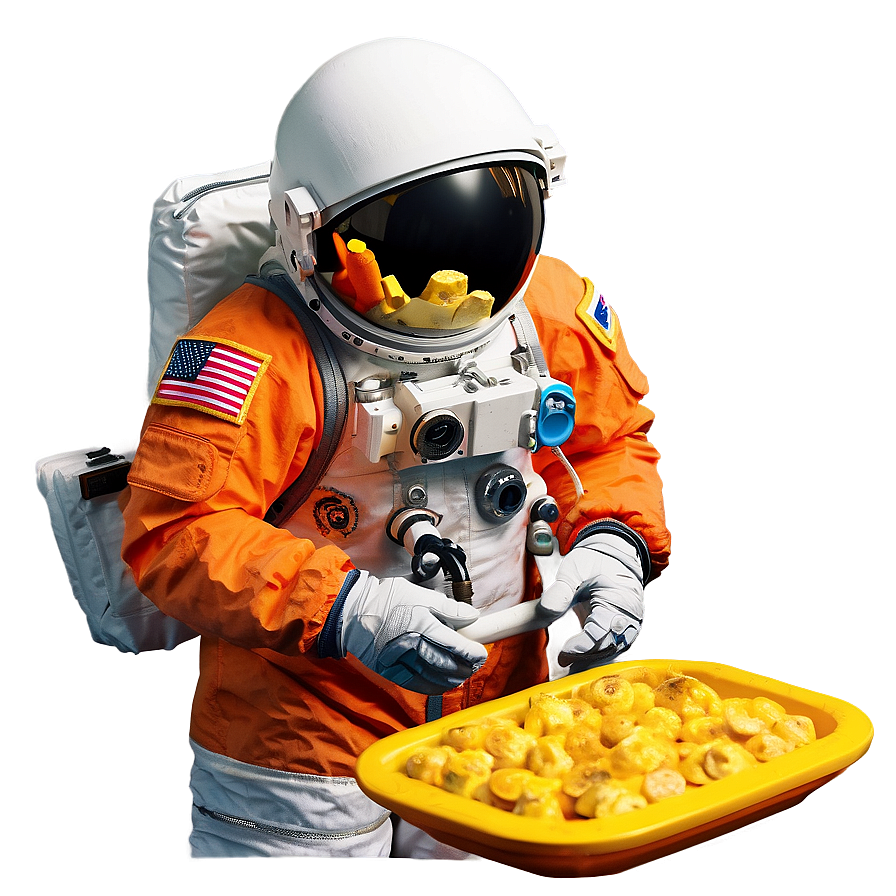 Astronaut With Space Food Png 71
