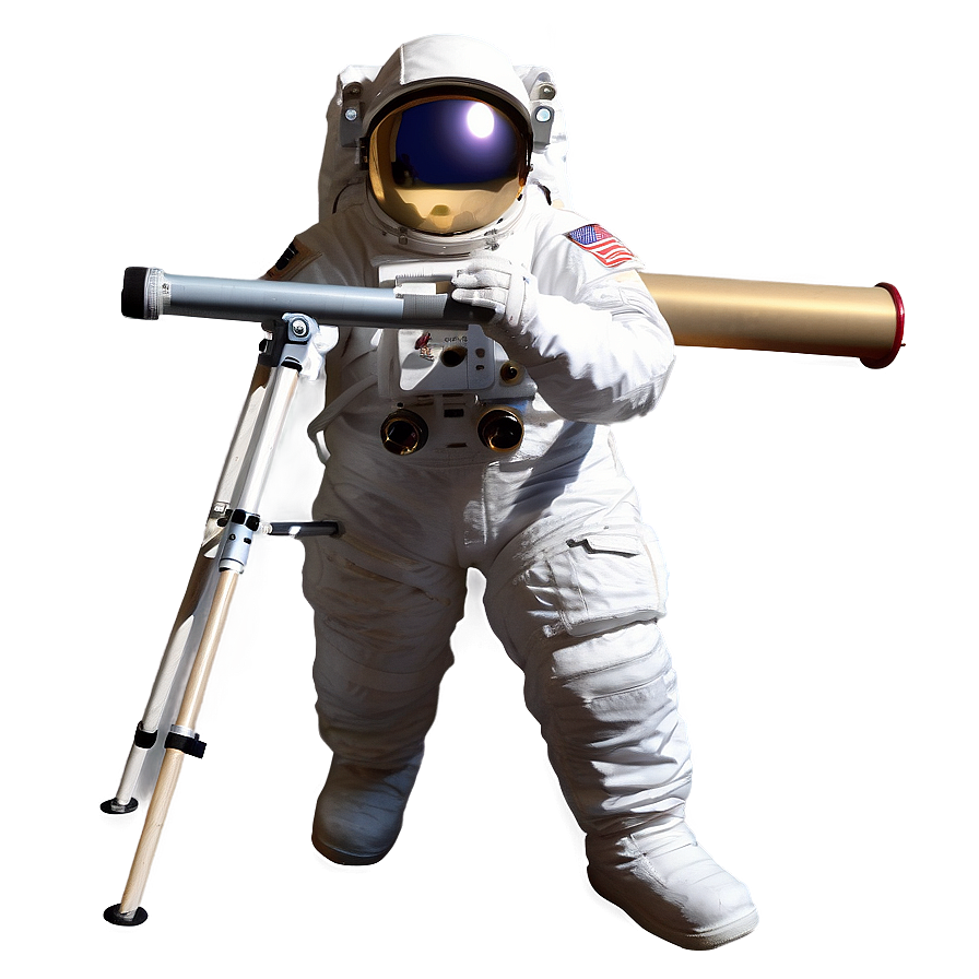 Astronaut With Telescope Png 05212024