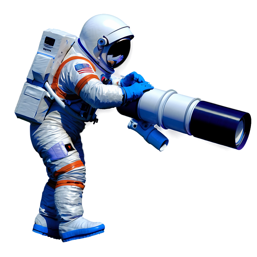 Astronaut With Telescope Png 05212024