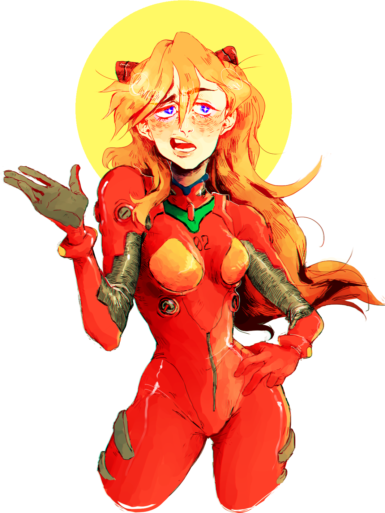 Asuka Langley Evangelion Pilot Illustration