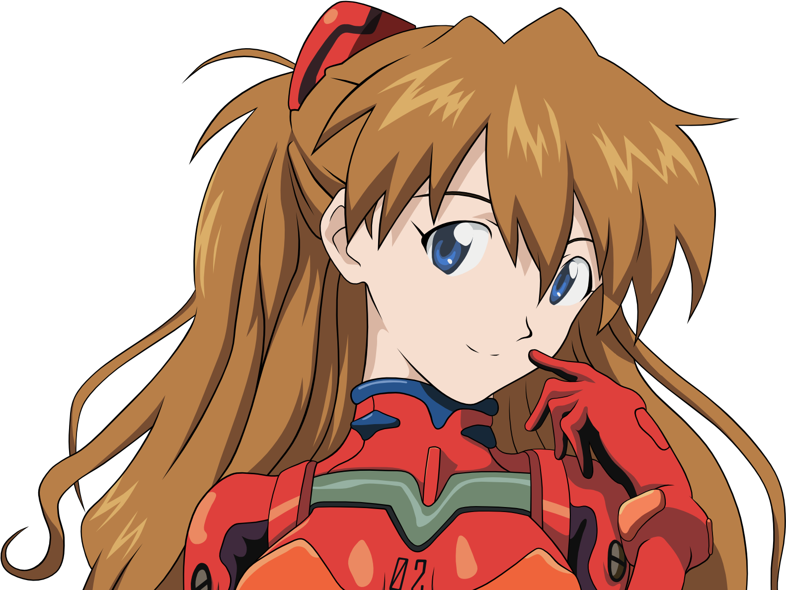 Asuka Langley Smiling Evangelion