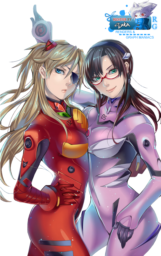 Asukaand Mari Evangelion Characters