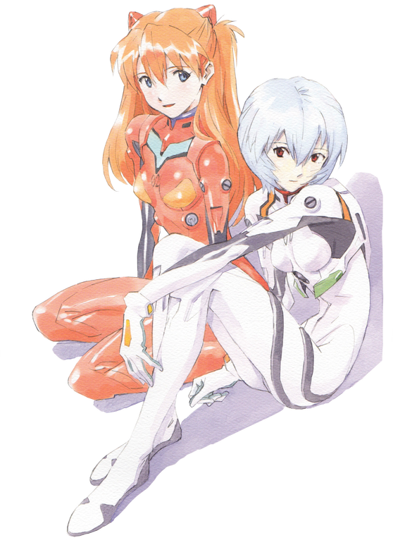 Asukaand Rei Evangelion Characters