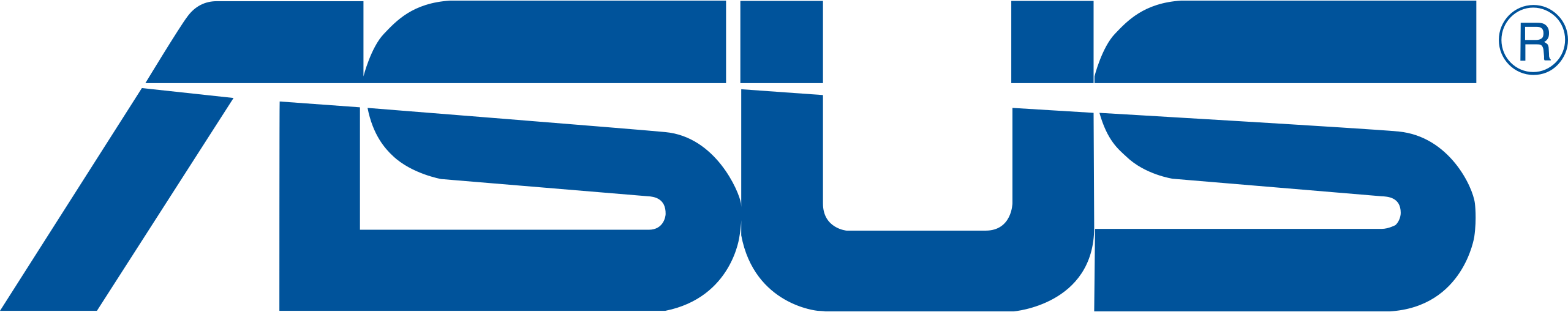 Asus Company Logo Blue Background