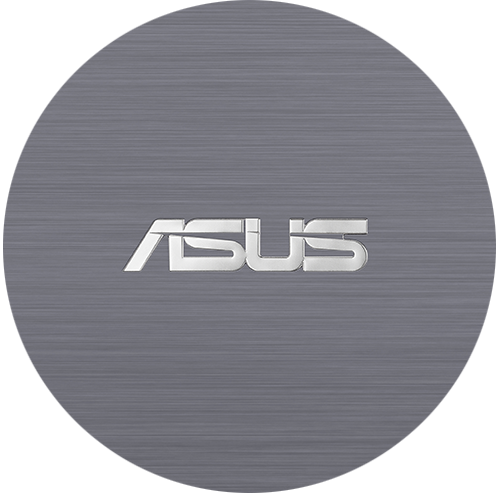 Asus Logo Brushed Metal Background