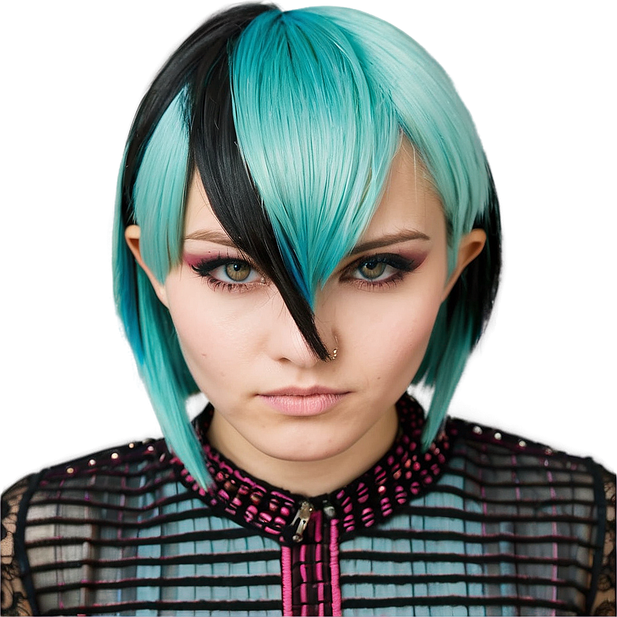 Asymmetrical Emo Haircut Png 69