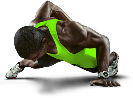 Athlete Performing Push Up Exercise