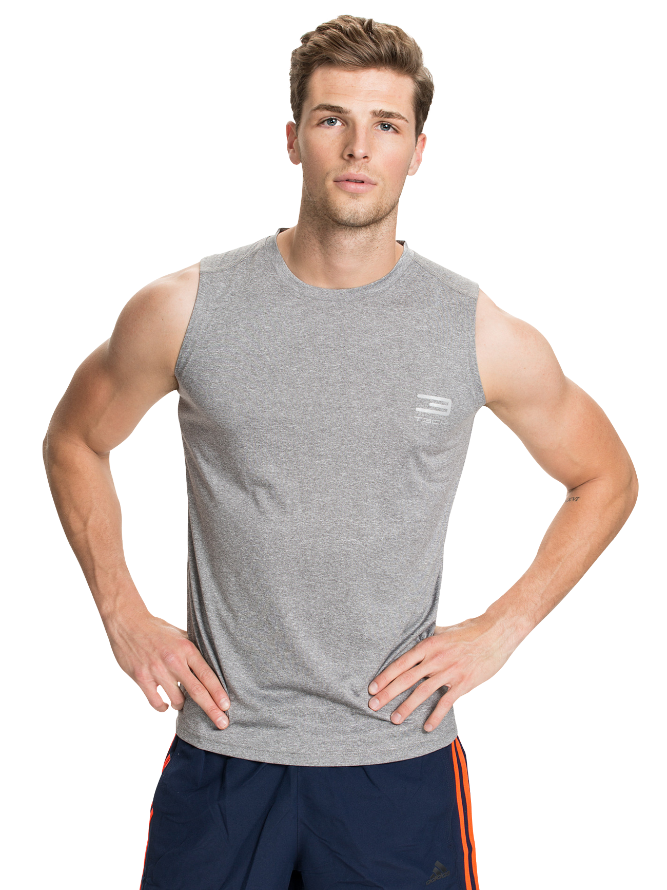 Athletic Man Gray Tank Top