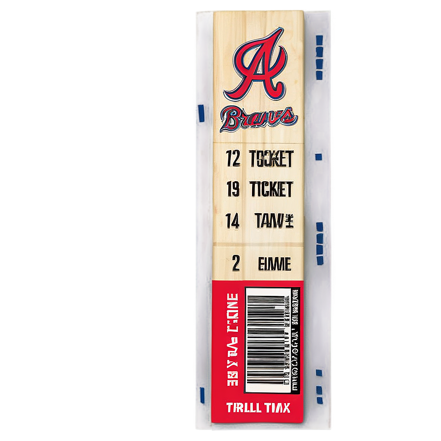 Atlanta Braves Game Ticket Png 51