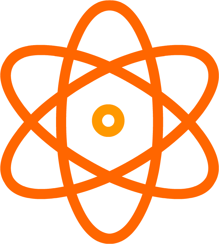 Atomic Symbol Orangeon Gray