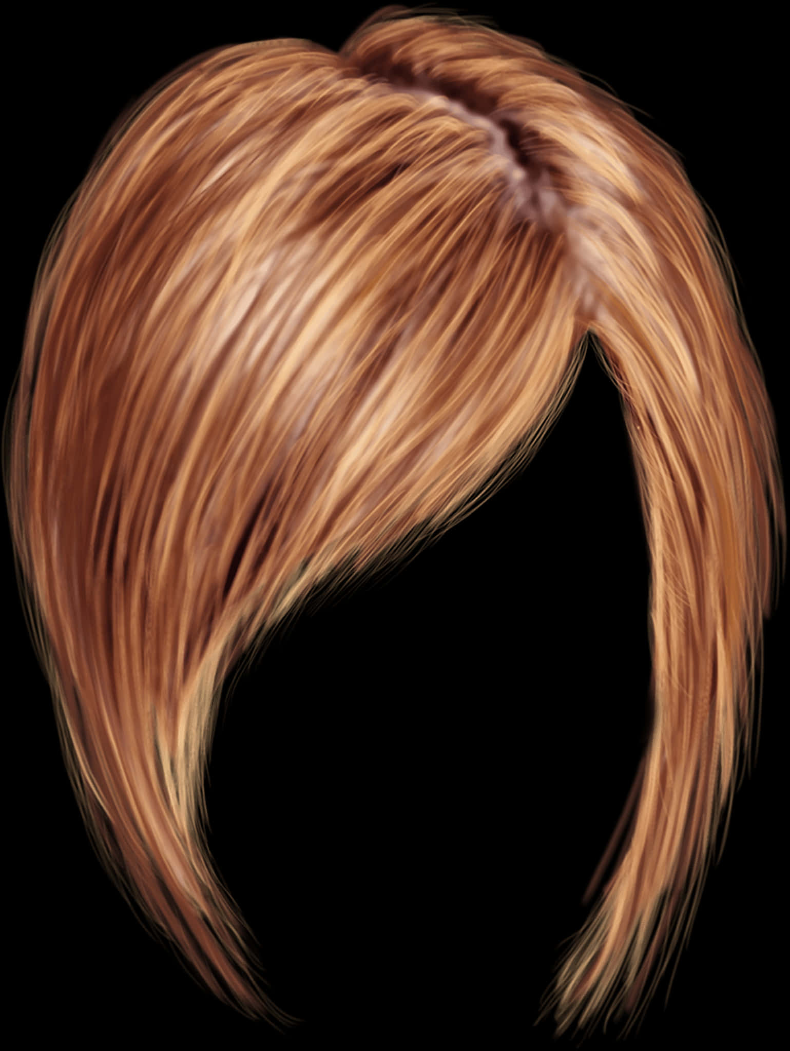 Auburn Hair Flip Style