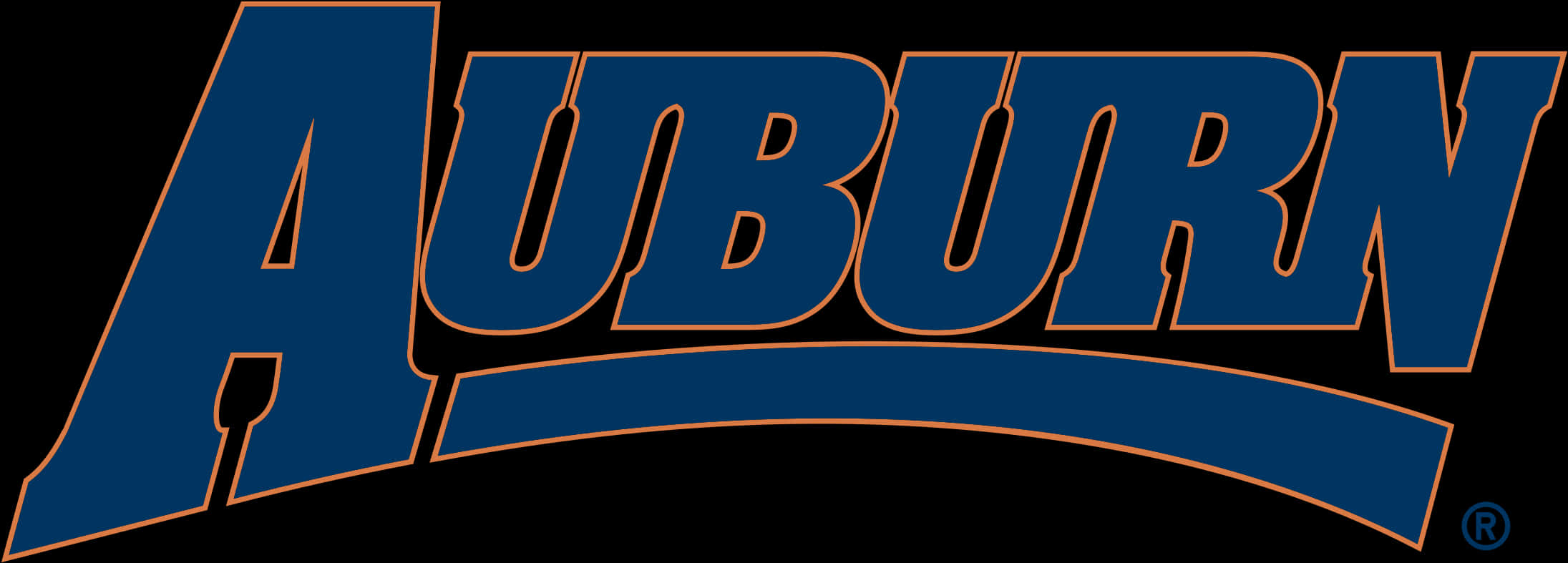 Auburn University Logo Blue Orange
