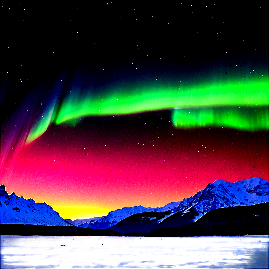 Aurora Borealis Landscape Png 29