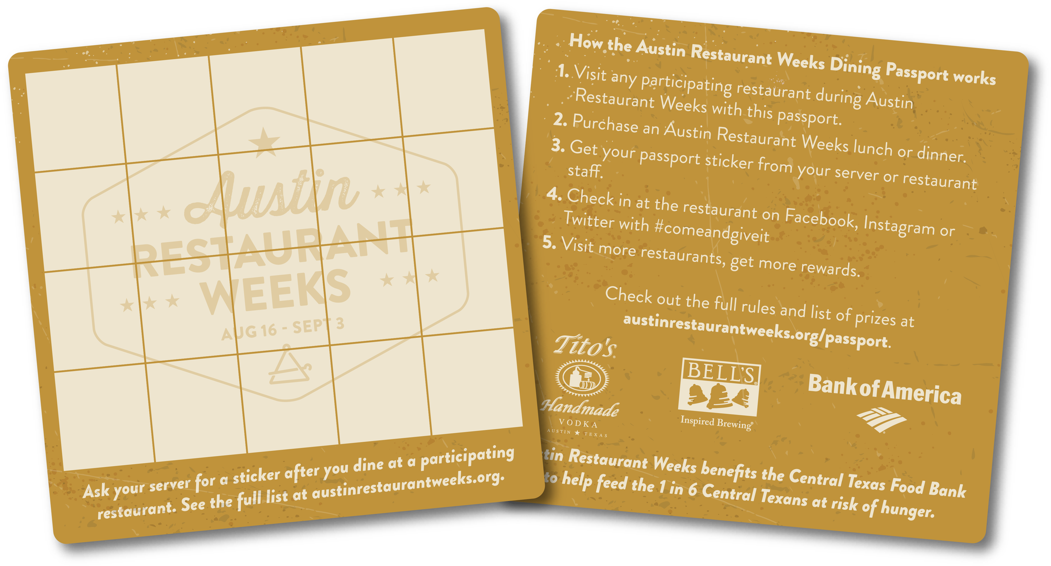 Austin Restaurant Weeks Passport