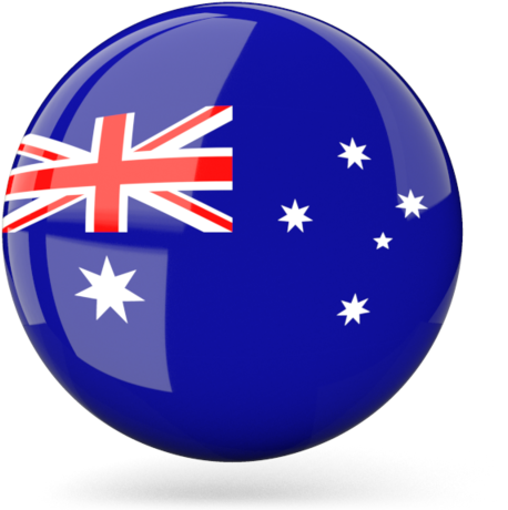 Australia Flag Sphere Graphic