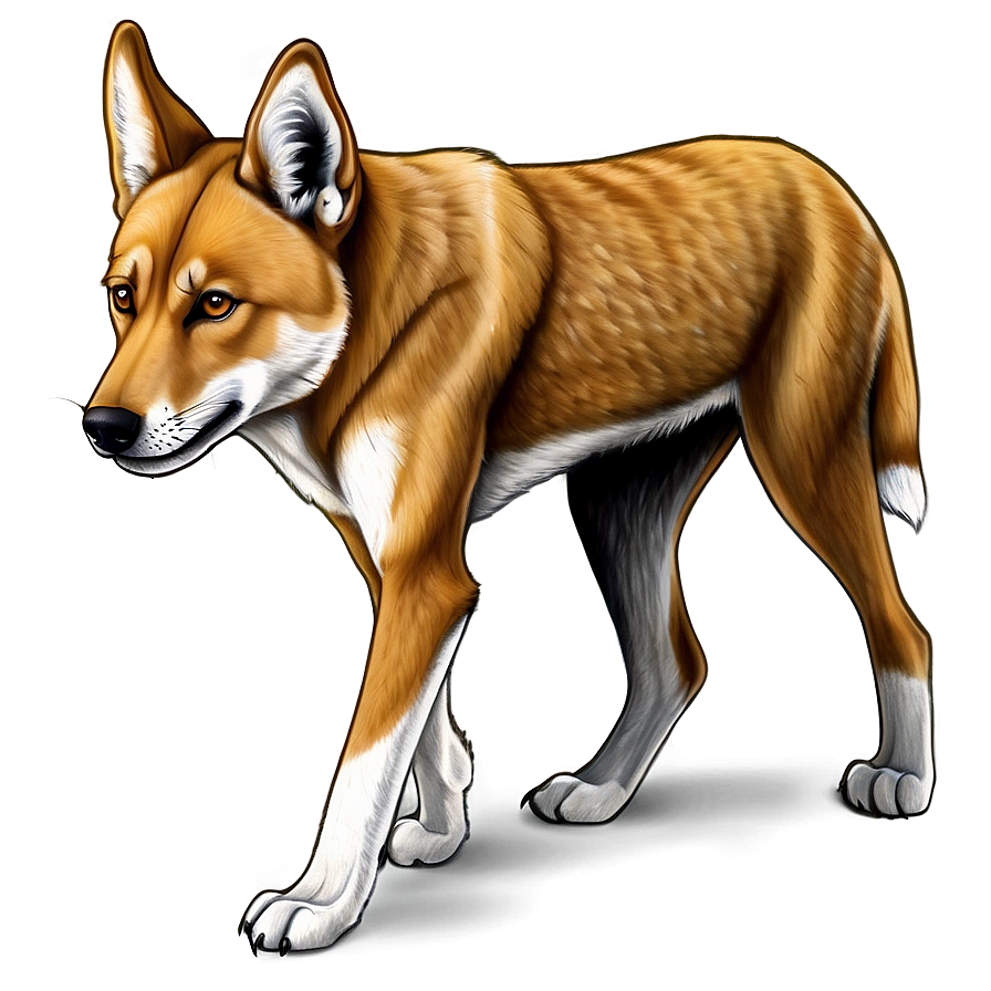 Australian Dingo Drawing Png 98