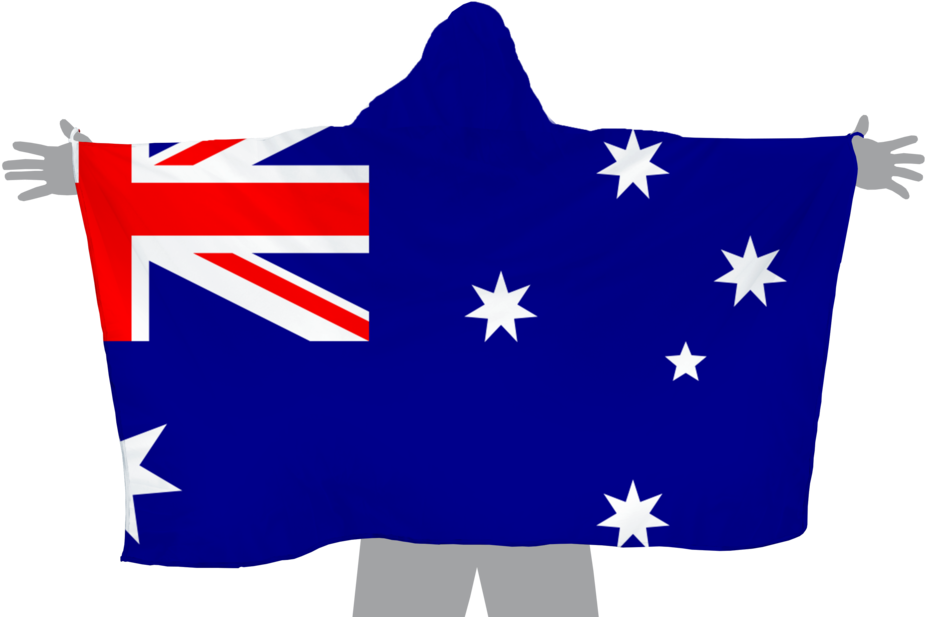 Australian Flag Cape Person