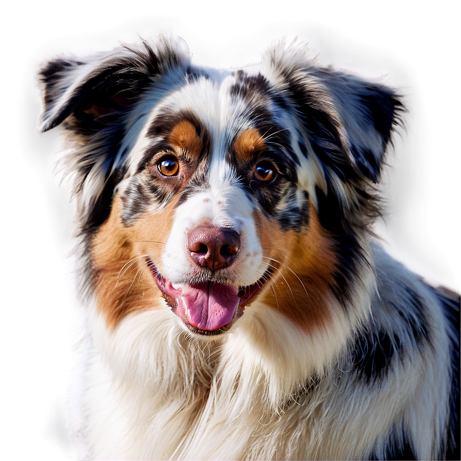 Australian Shepherd Close-up Png 91