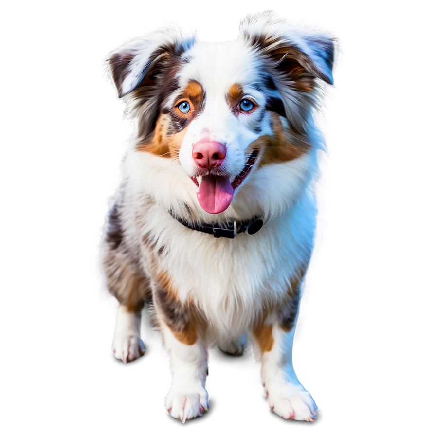 Australian Shepherd In Snow Png Xqx5