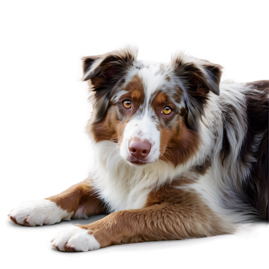 Australian Shepherd Laying Down Png Eid