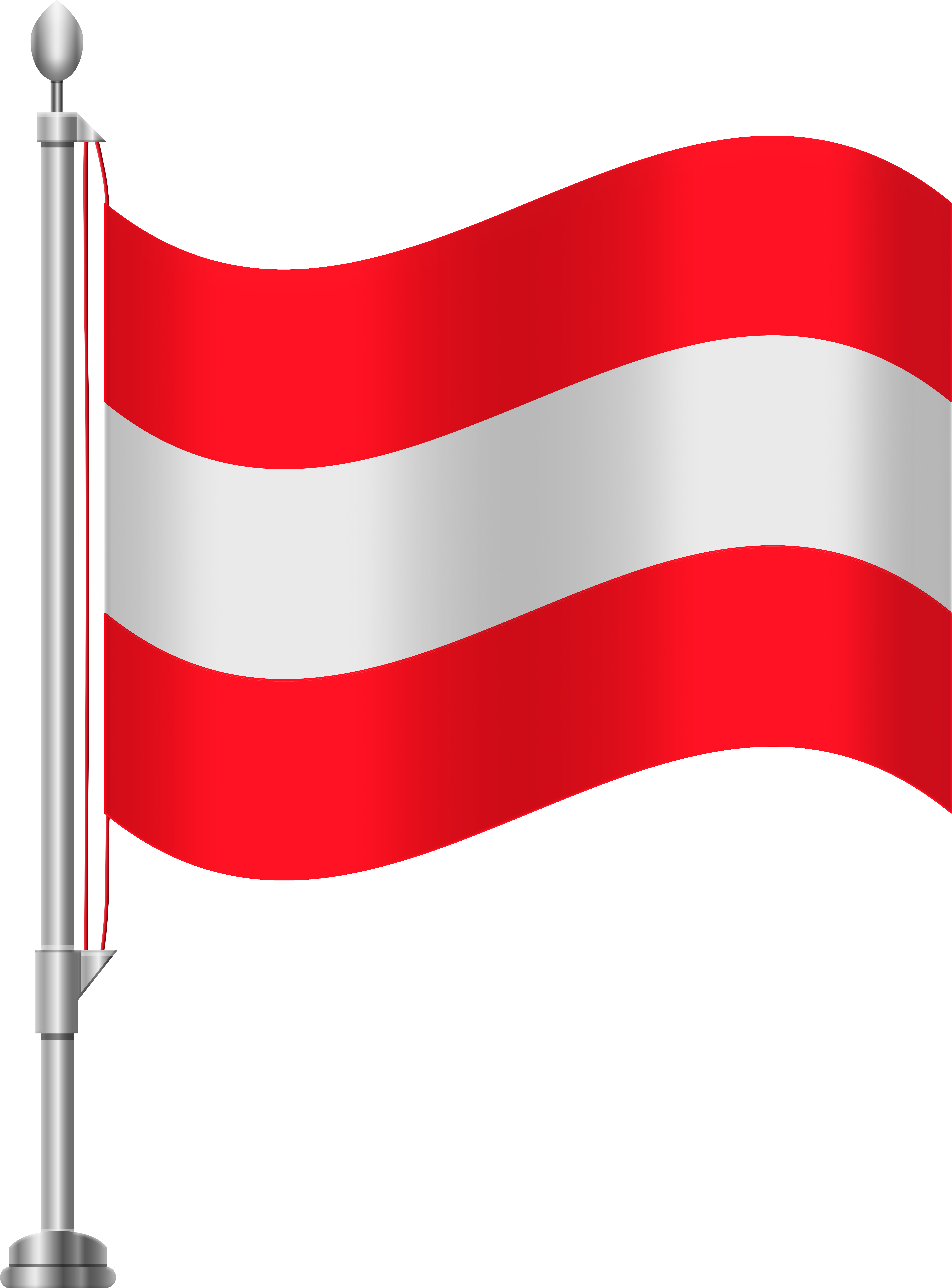 Austrian National Flag Waving