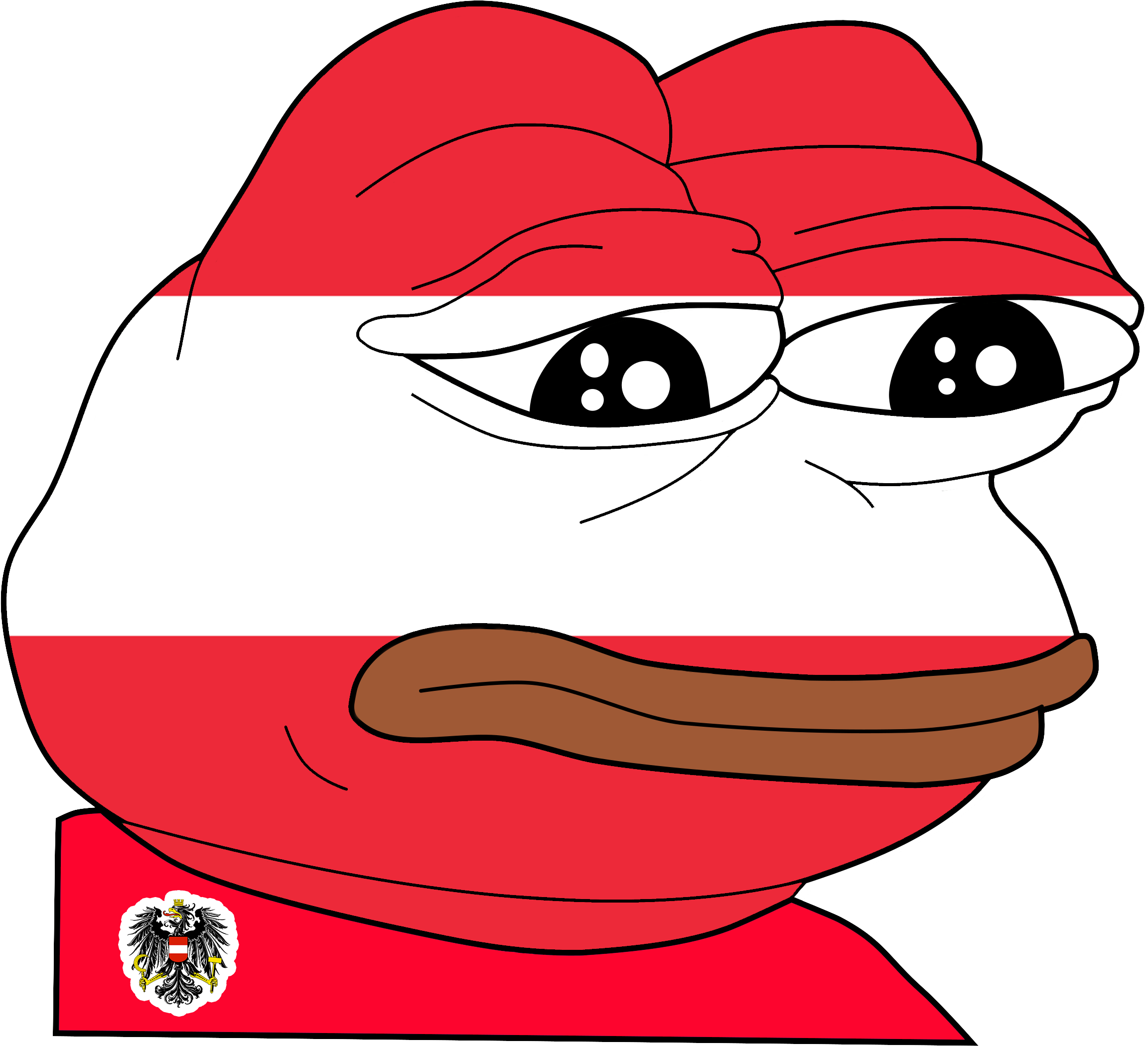 Austrian Pepe Meme Illustration