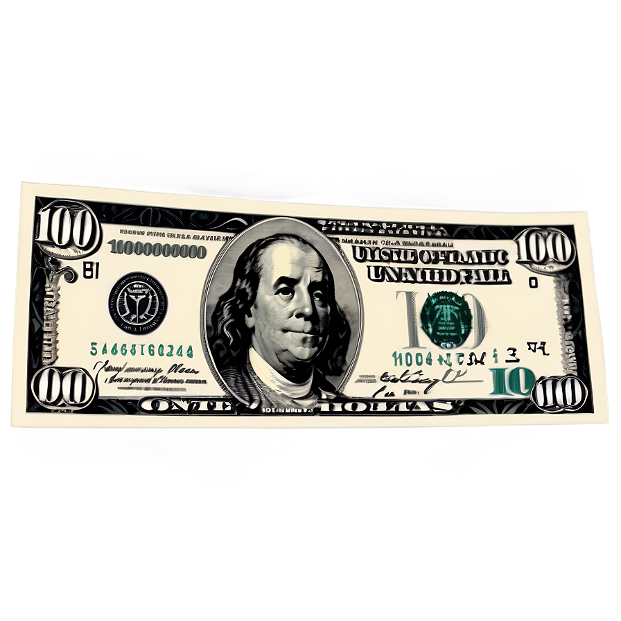 Authentic 100 Dollar Bill Png 05242024