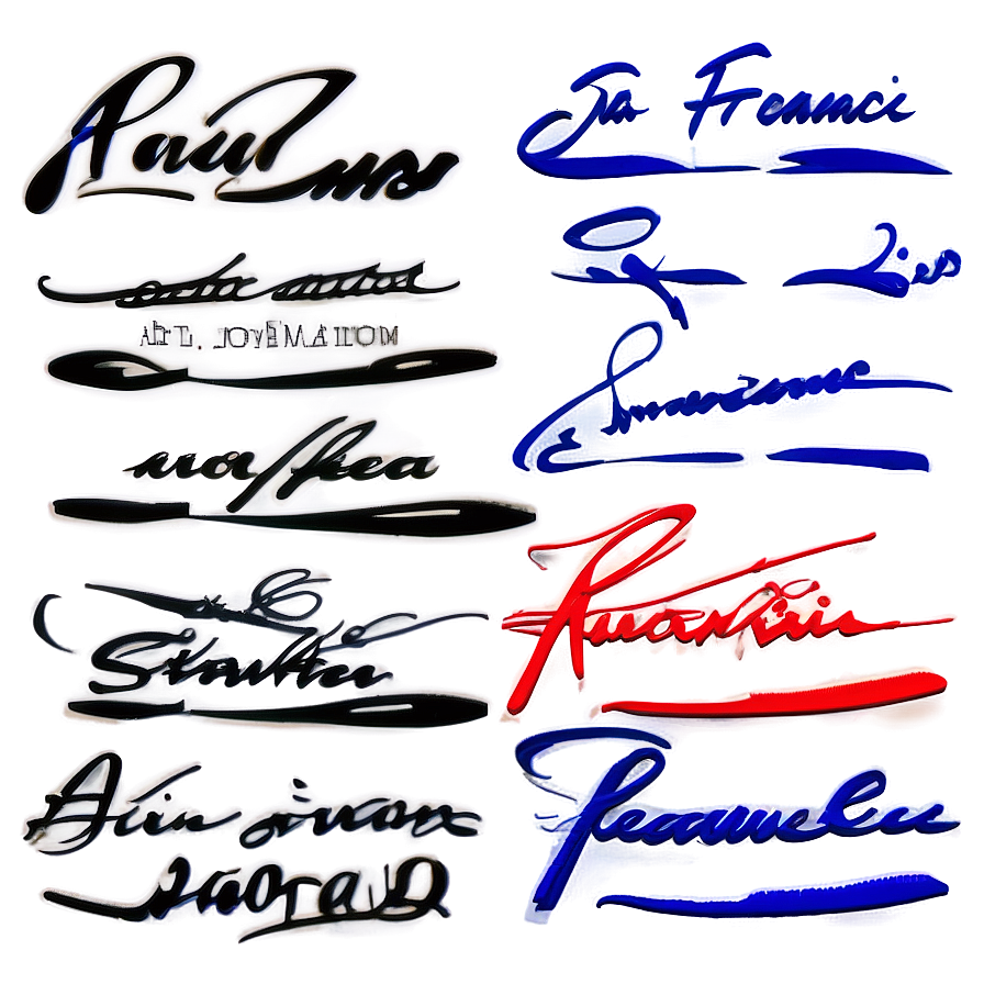 Authentic Signature Examples Png Oxh