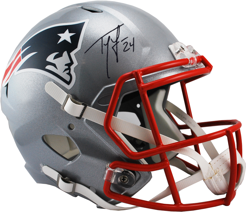 Autographed Patriots Football Helmet