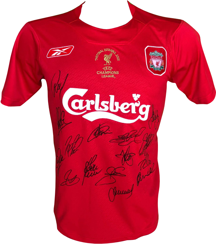 Autographed Red Football Shirt