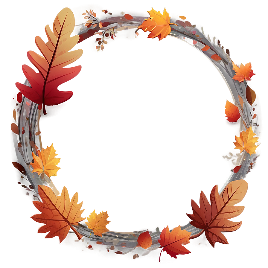 Autumn Cute Frame Png Jjm