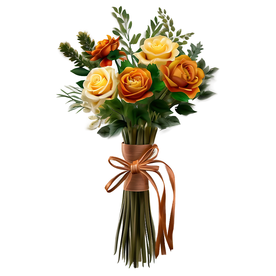 Autumn Elegance Flowers Png Svn7