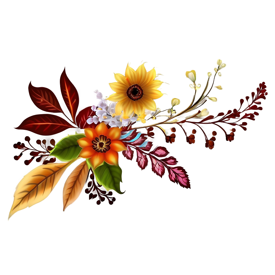 Autumn Floral Arrangements Png Gmr65