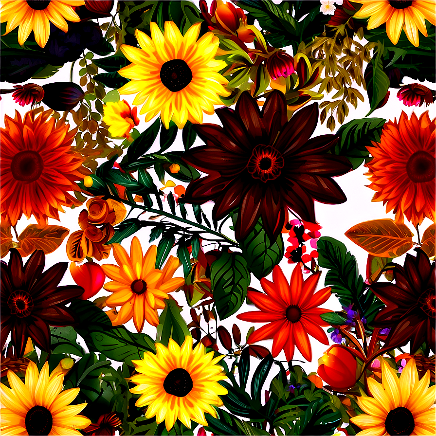 Autumn Floral Arrangements Png Hyu77