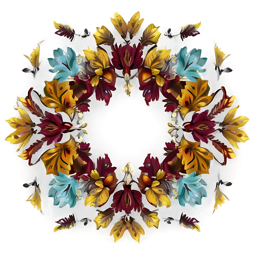 Autumn Floral Pattern Png 90