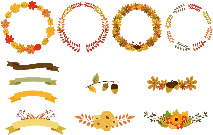 Autumn Floral Wreath Collection