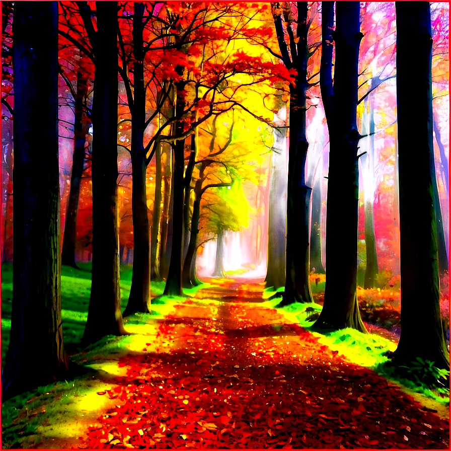 Autumn Forest Path Photo Png Ikg3